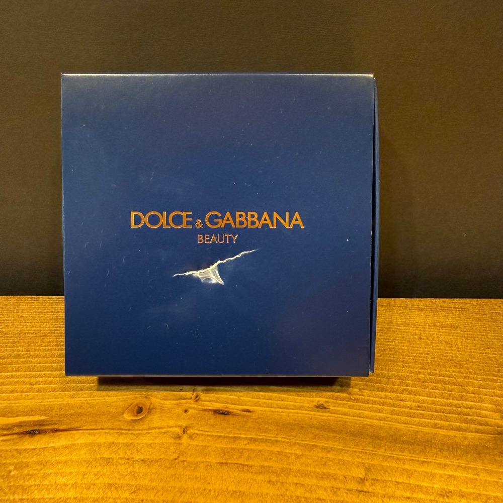Dolce & Gabbana Beauty Wired Earphones Earbuds Navy Blue Gold w/ Original Box
